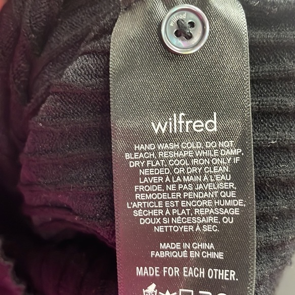 Aritzia Wilfred ribbed sweater dress curvy fitted Layla dress midi sz sm - Picture 4 of 11